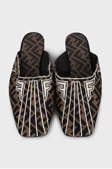 Mules with the signature monogram