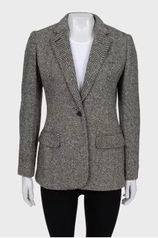 Striped wool jacket