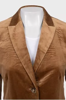 Brown button-down jacket