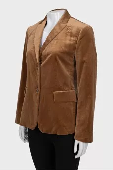 Brown button-down jacket