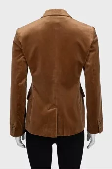 Brown button-down jacket
