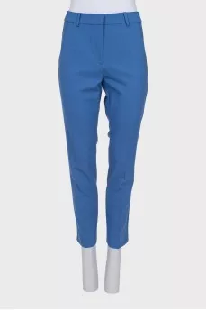 Blue wool suit with trousers