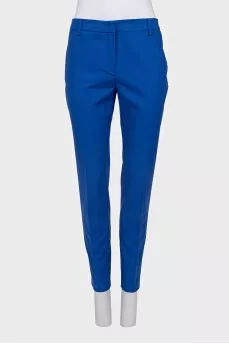 Blue three-piece suit