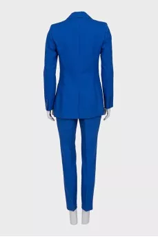 Blue three-piece suit