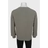 Men's green cashmere pullover