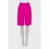 Pink suit with shorts with tag