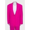 Pink suit with shorts with tag