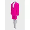 Pink suit with shorts with tag