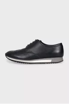 Men's black brogues