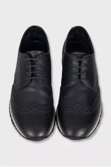 Men's black brogues
