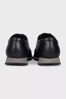 Men's black brogues
