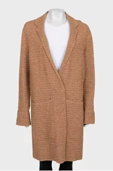 Loose-fitting cardigan with buttons