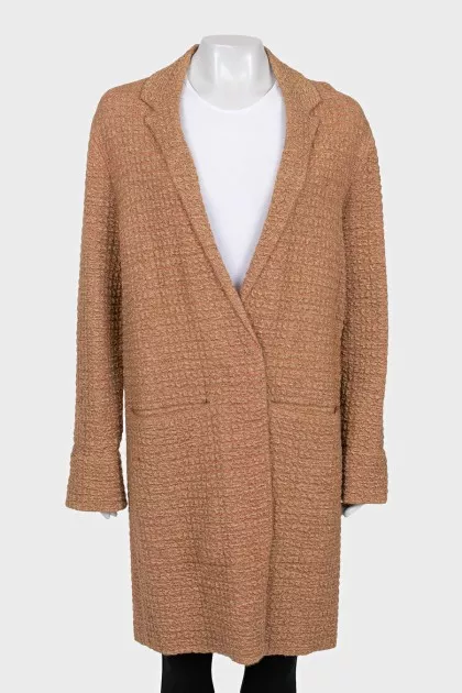 Loose-fitting cardigan with buttons
