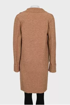 Loose-fitting cardigan with buttons