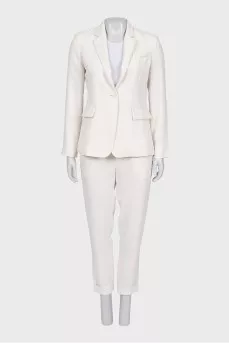 White pantsuit