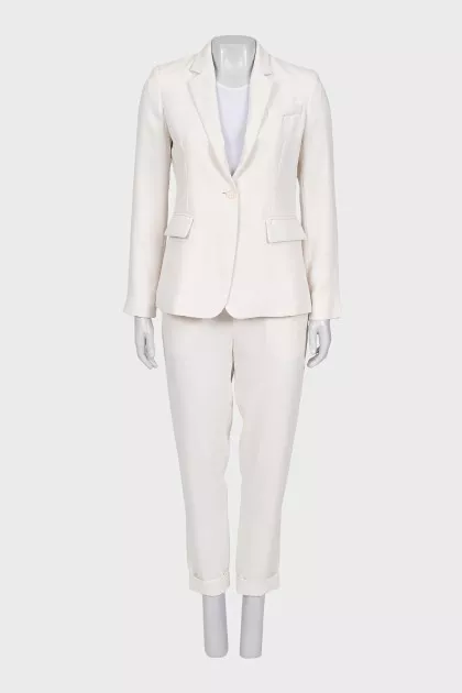 White pantsuit