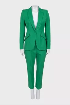 Green pantsuit with tag