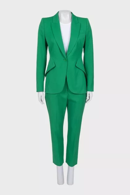 Green pantsuit with tag