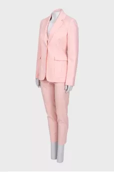 Pink three-piece suit