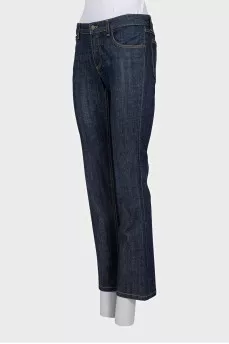 Dark blue flared jeans