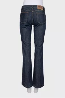 Dark blue flared jeans