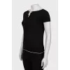 Fitted T-shirt with contrast trim