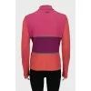 Straight sweater with shiny thread