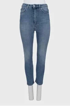 Skinny fit cropped jeans
