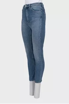 Skinny fit cropped jeans