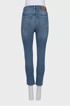 Skinny fit cropped jeans