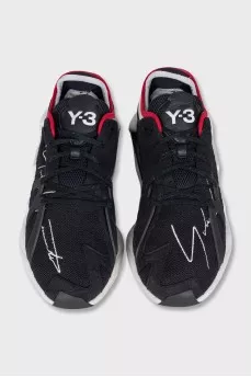 Men's black textile sneakers