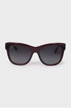 Красные солцезащитные очки wayfarer