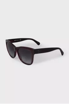 Красные солцезащитные очки wayfarer