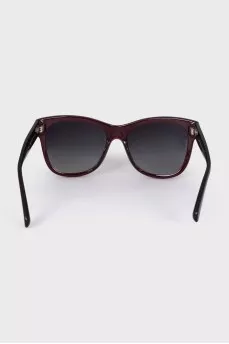 Красные солцезащитные очки wayfarer