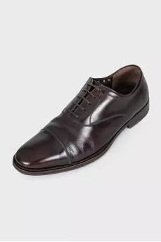 Men's brown leather shoes