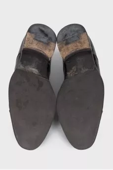 Men's brown leather shoes