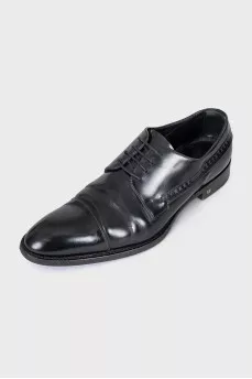 Men's leather lace-up shoes