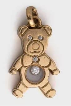 Golden Teddybear pendant