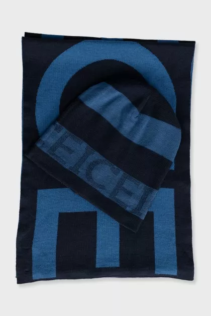 Men's scarf and hat set
