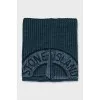 Men's wool infinity scarf