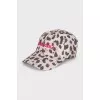 Animal print cap
