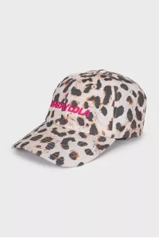 Animal print cap
