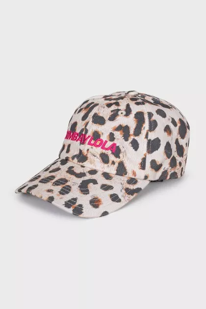 Animal print cap