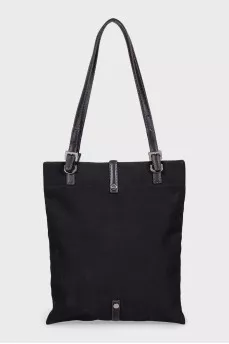 Textile shopper with rhinestones