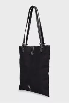 Textile shopper with rhinestones