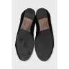 Black suede ballet flats