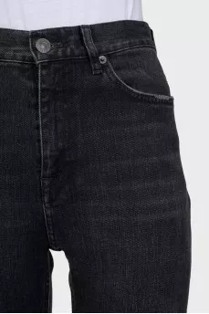 Джинси tapered fit сірого кольору