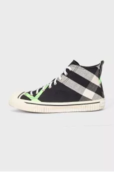 Men's sneakers in a checkered print