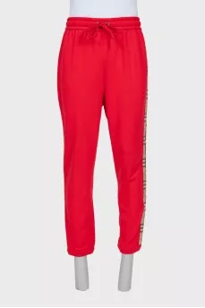 Men's tracksuit with printed stripes