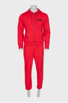Men's tracksuit with printed stripes